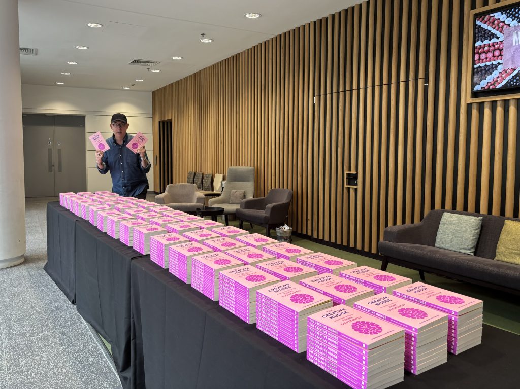 Kevin Chesters at a Creative Nudge book launch event