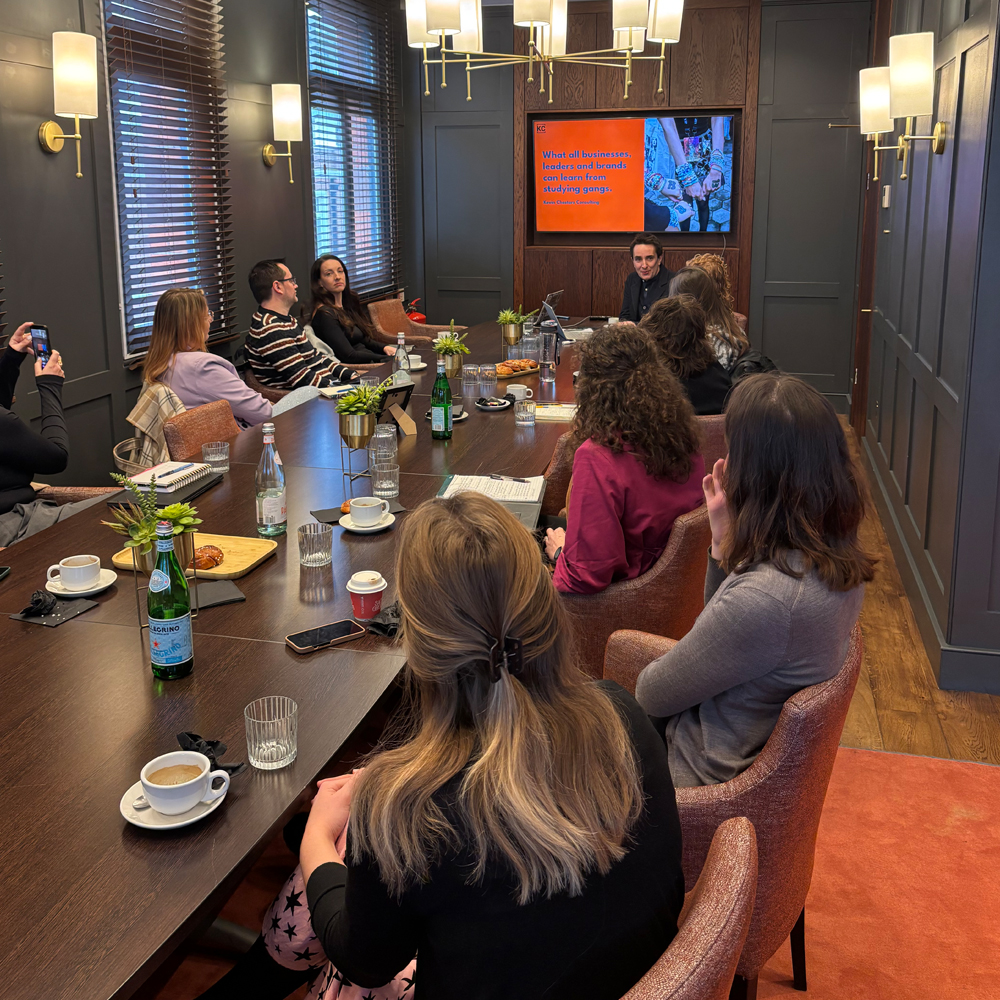 Kevin Chesters leading a business training workshop